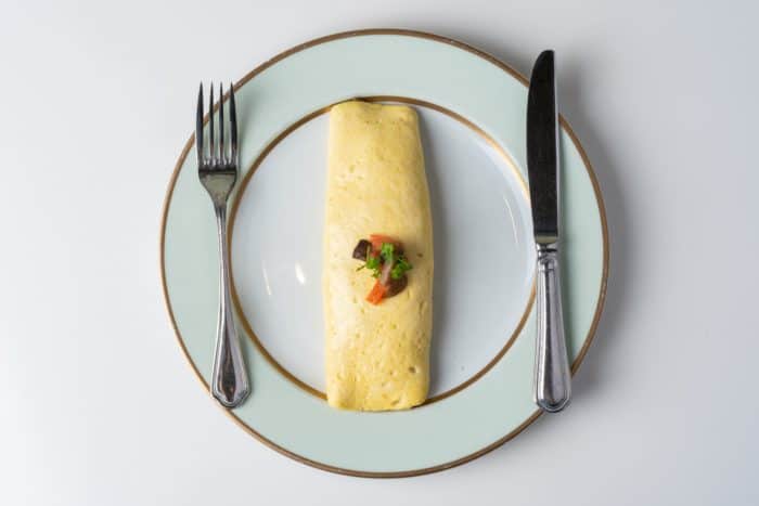 Omelette végane Laduree Paris