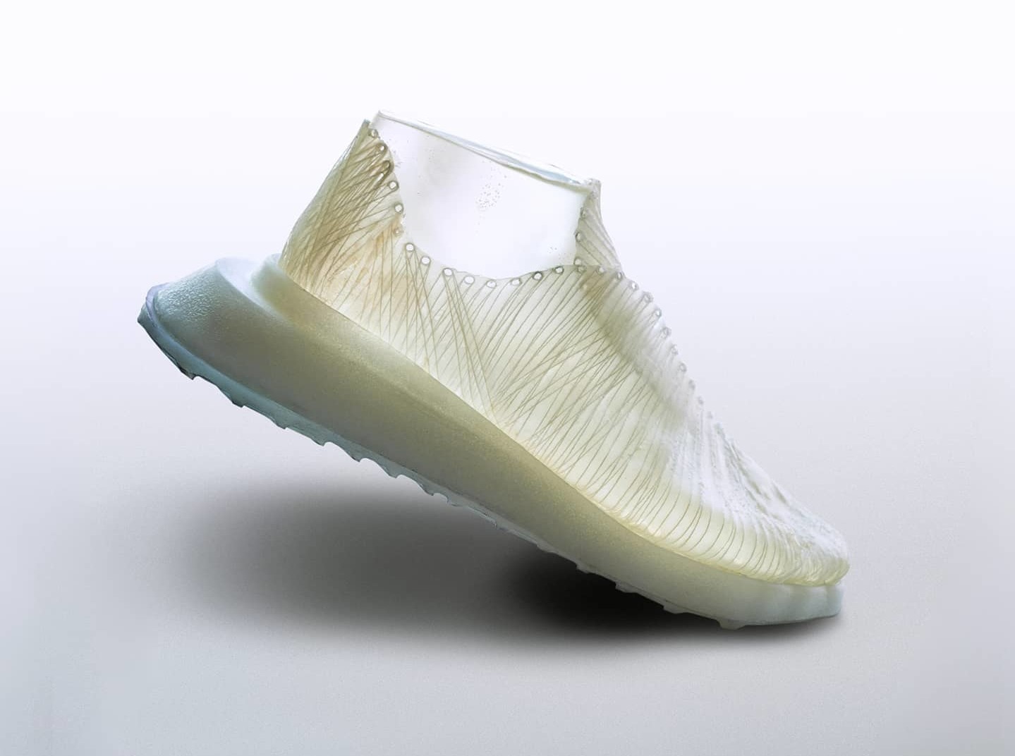 A shoe made with Modern Synthesis biomaterial