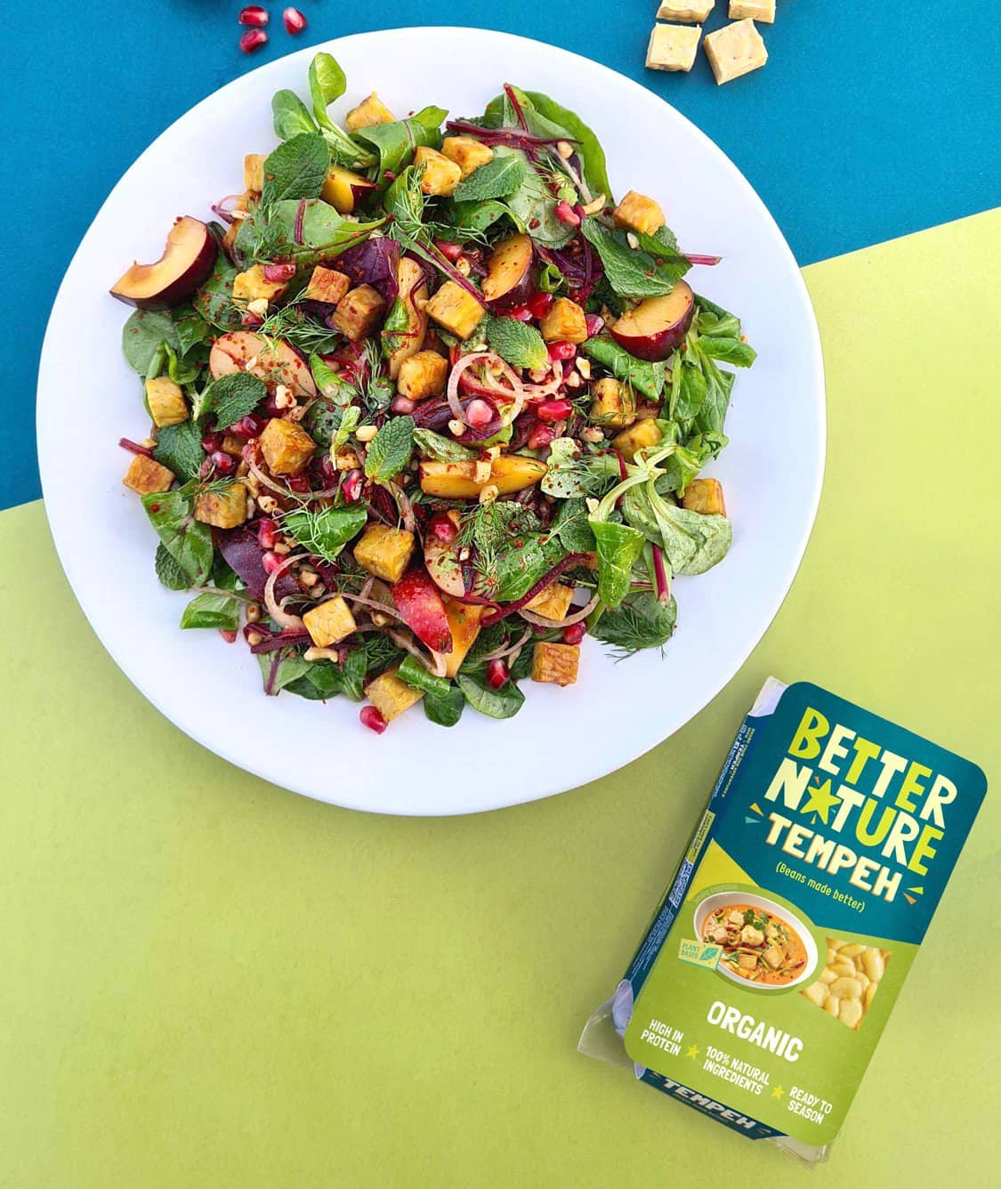 Better Nature organic pieces in salad dish