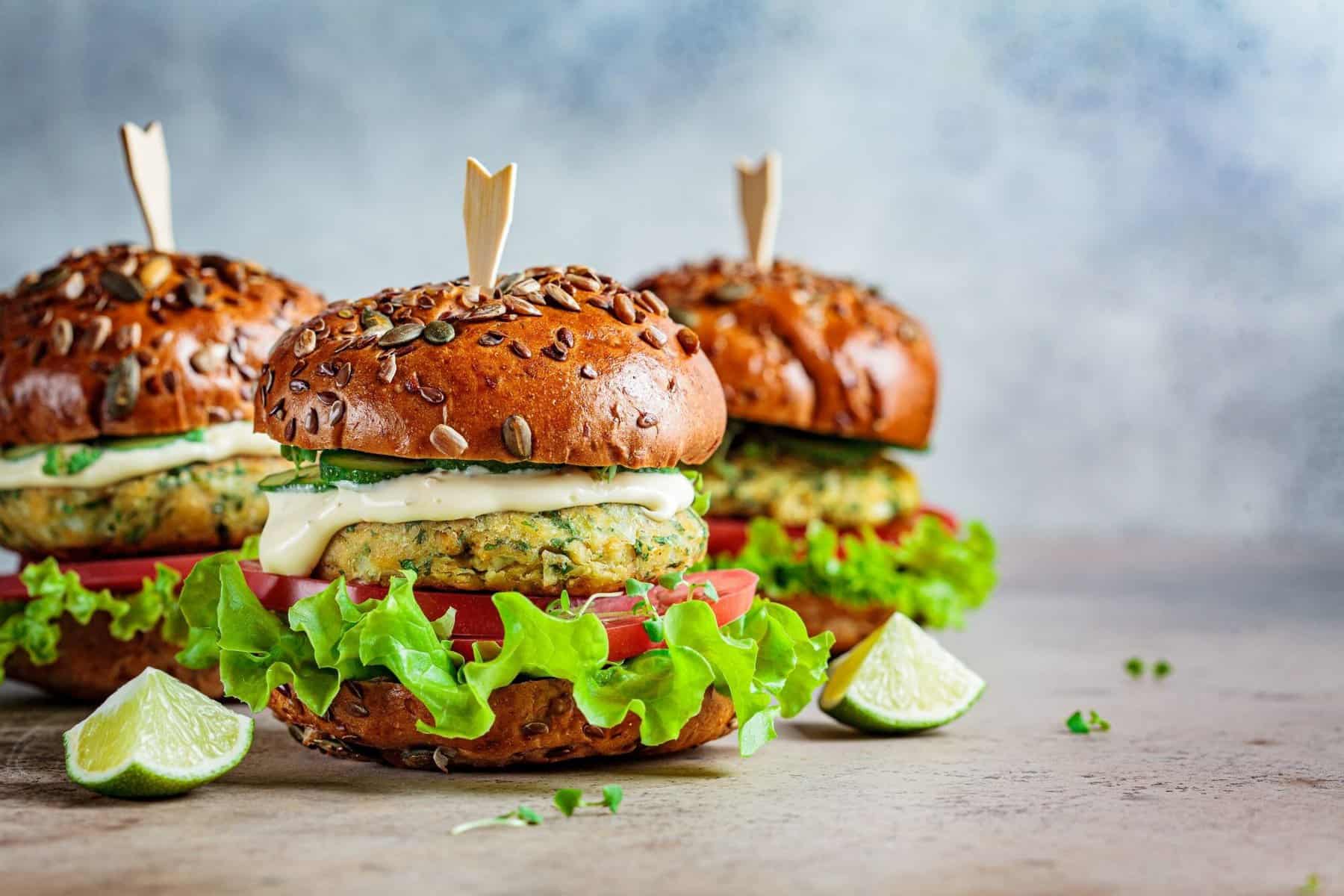 Plant-based burgers/ Healthy veggie burgers