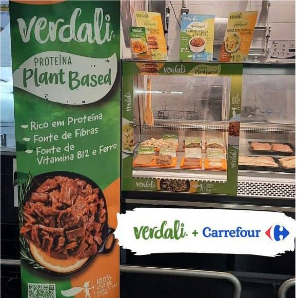 vegan butcher section at Carrefour