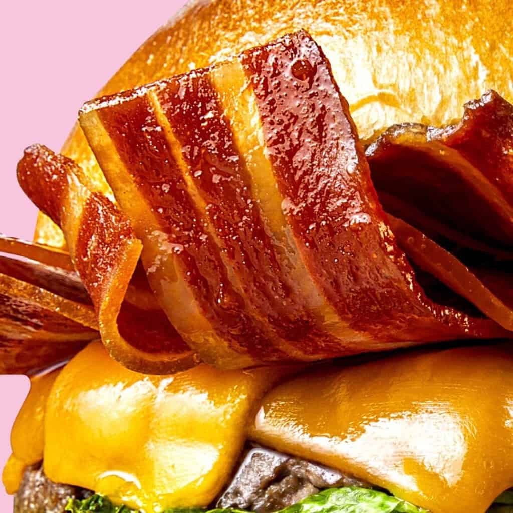 La Vie vegan bacon burger