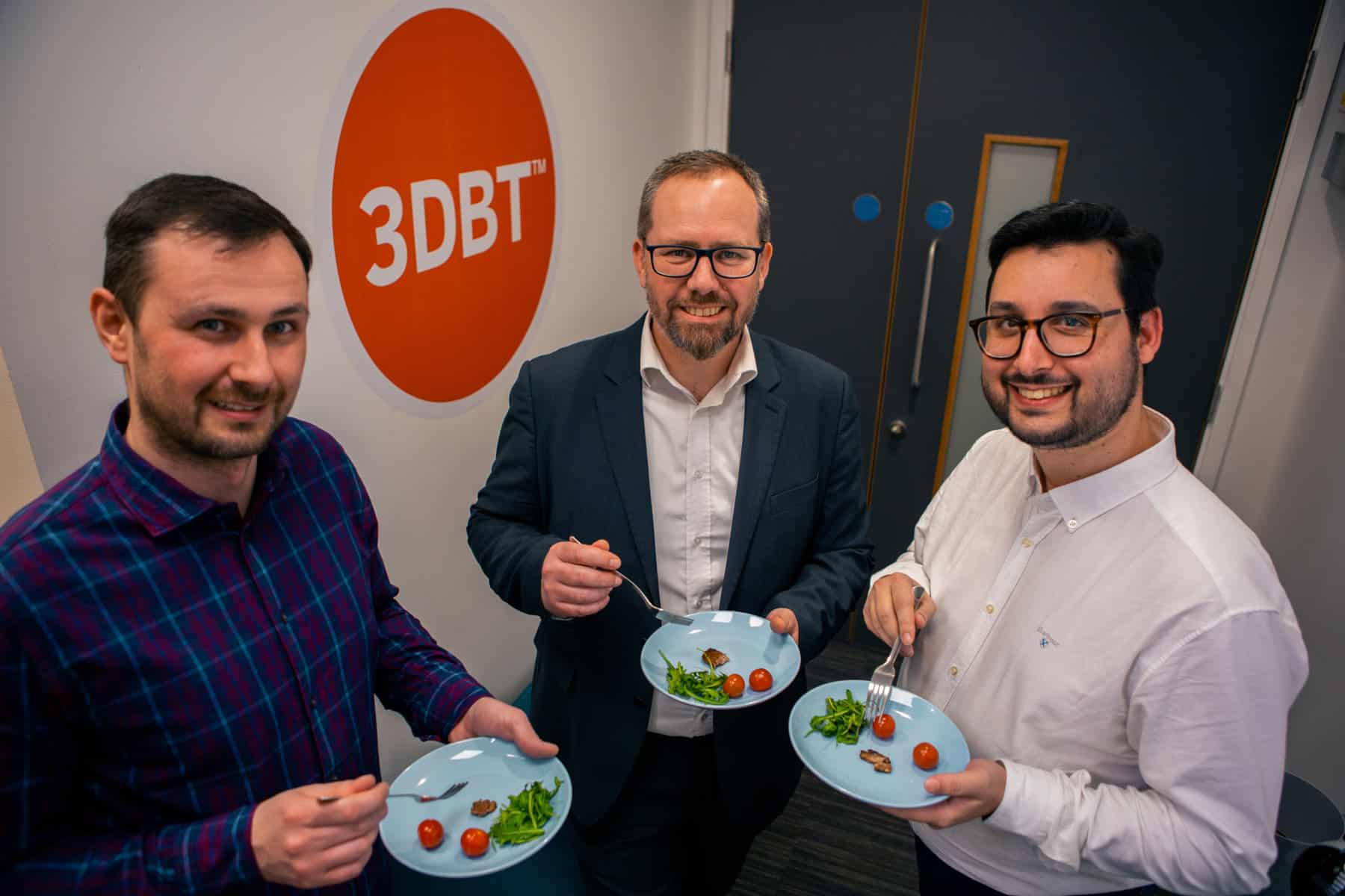 3DBT's co-founders tasting a cultivated meat