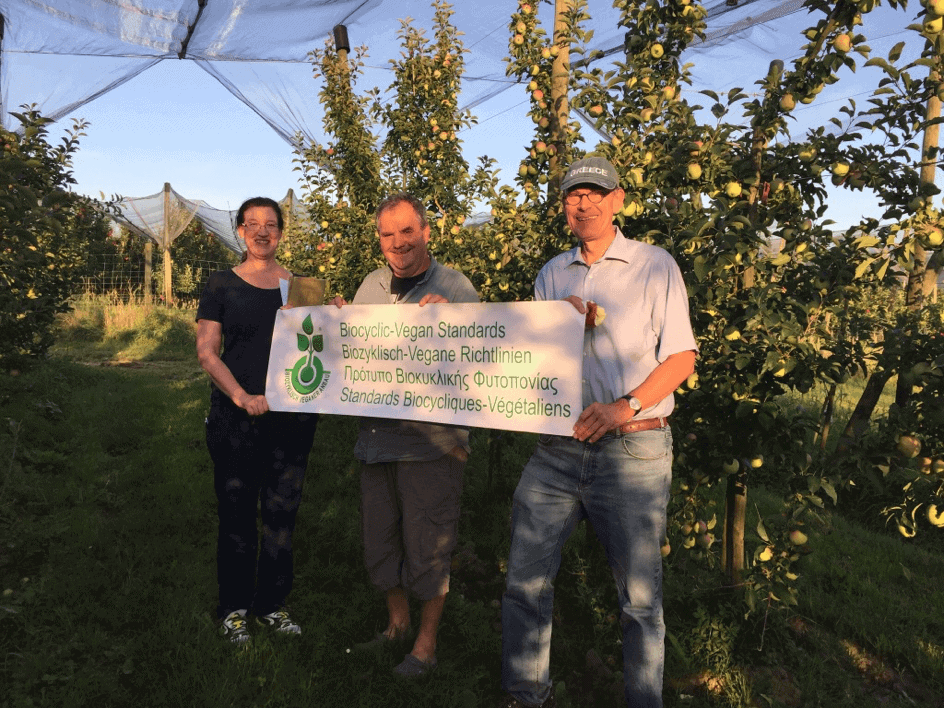 Biocyclic Vegan audit at Biolandhof Hund, an apple grower in the Lake Constance region in South Germany
