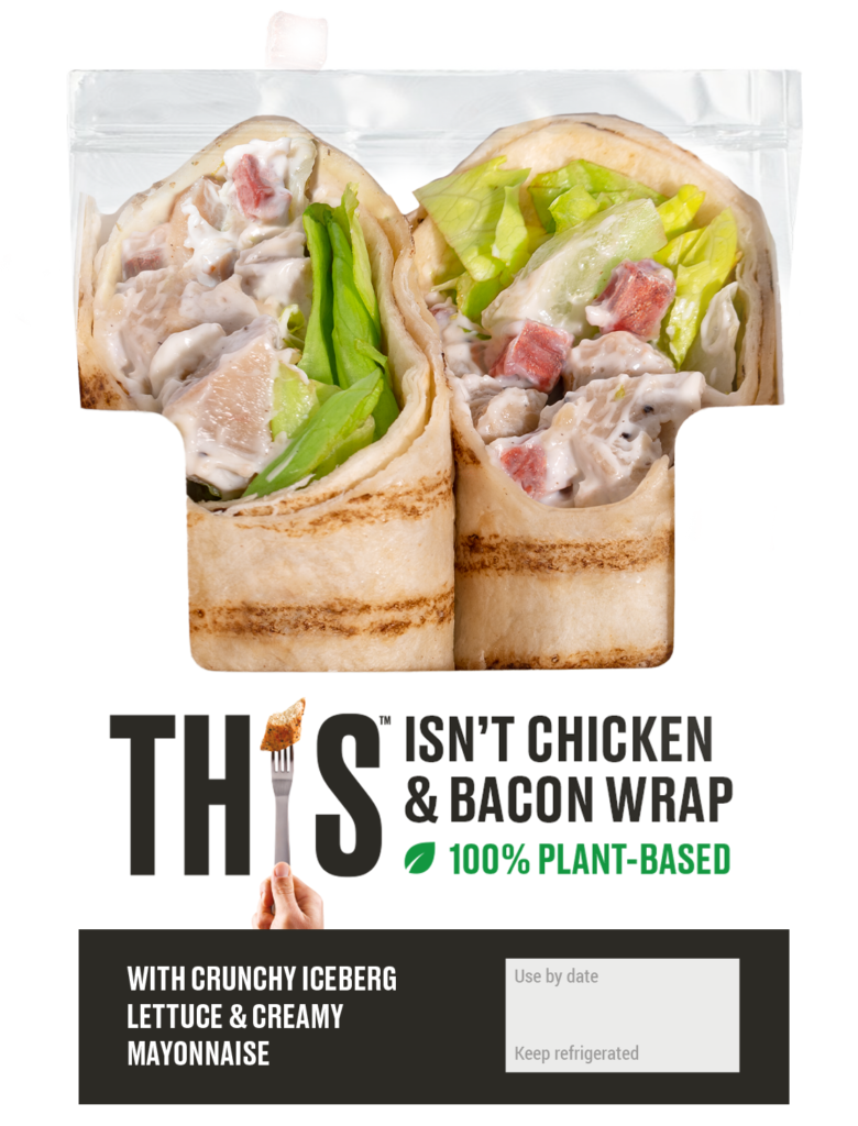 A new on-the-go plant-based chicken wrap