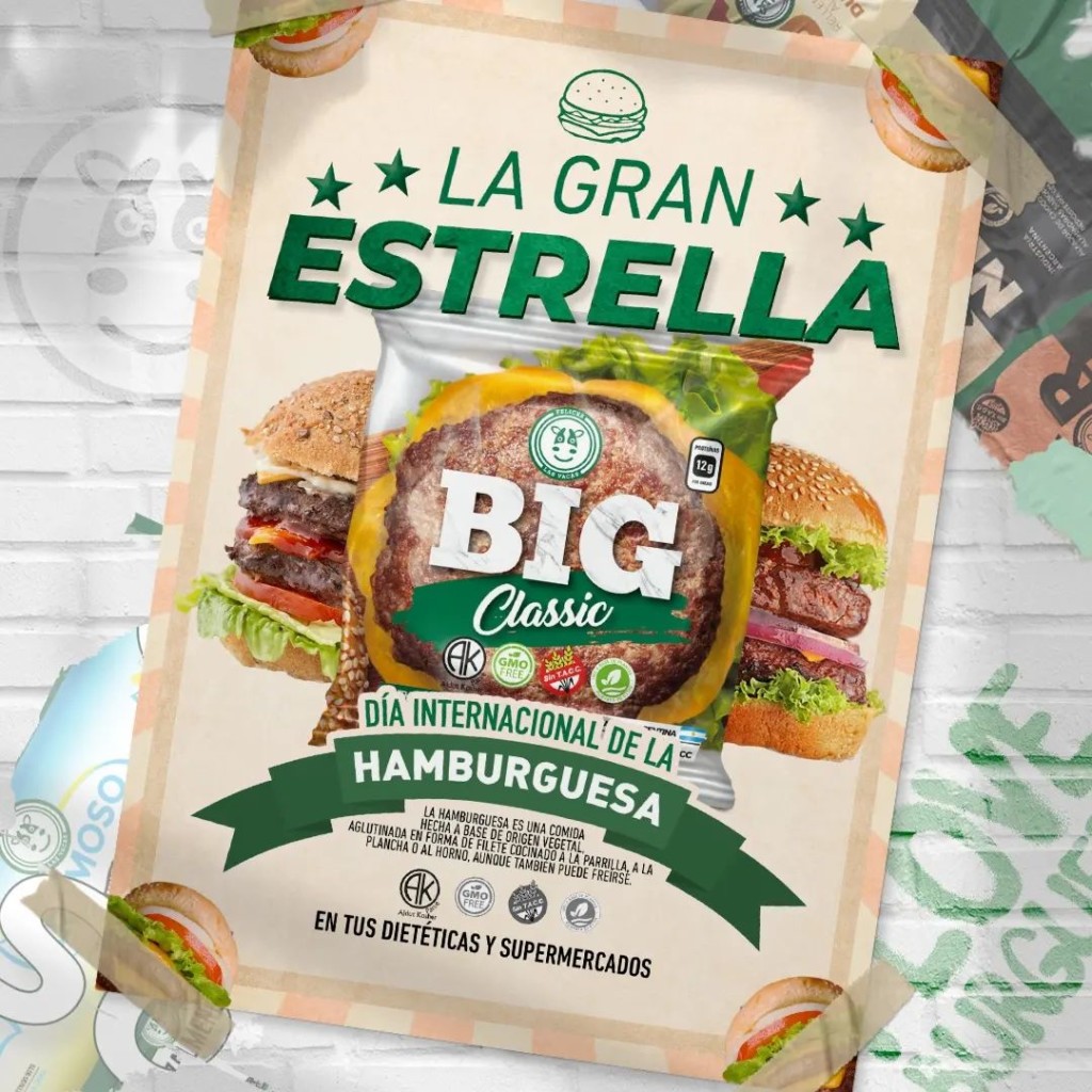 felices las vacas plant based burger product