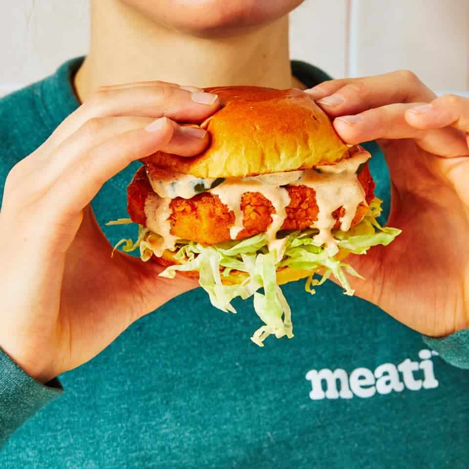 Meati chicken burger