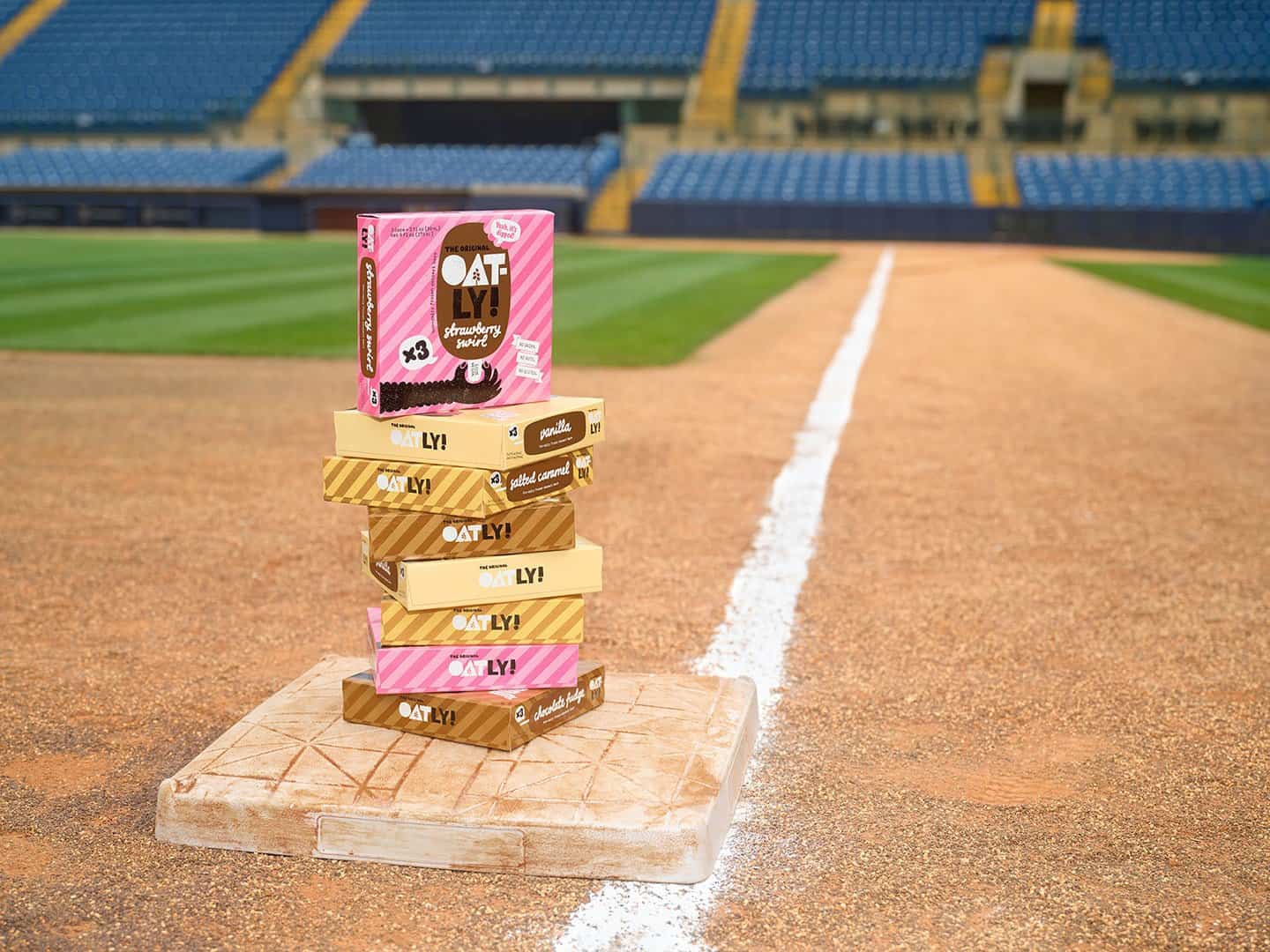 Oatly x MiLB on pitch