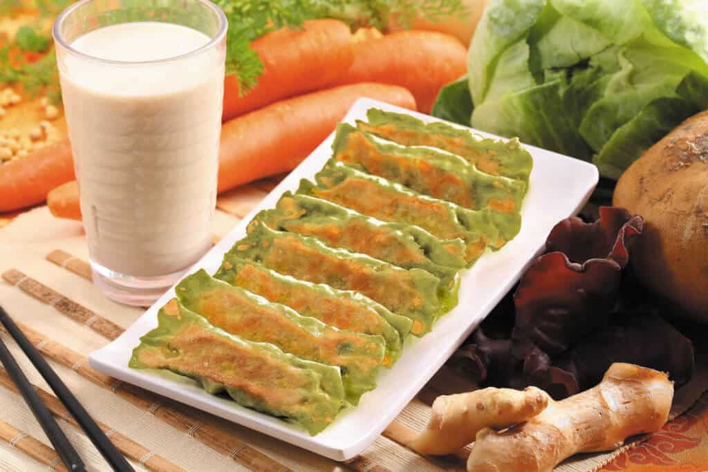 OmniPork Pan-fried dumplings