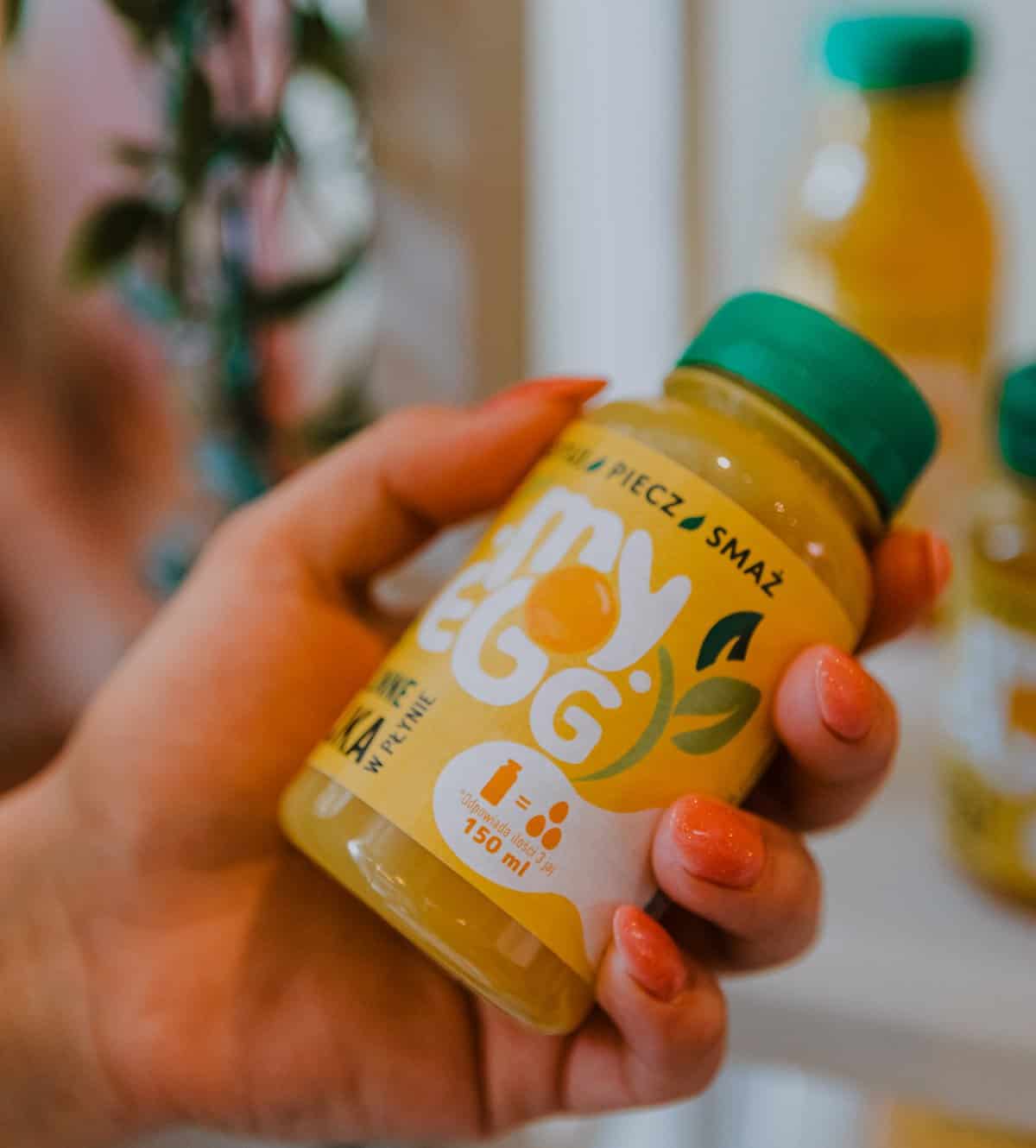 Vegan egg product at Poland event