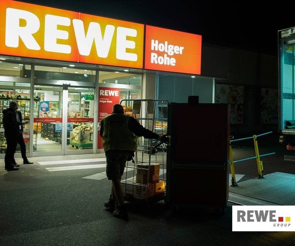 Rewe group supermarket exterior
