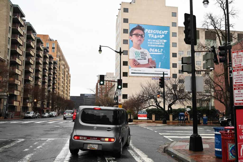 Million Dollar Vegan billboard