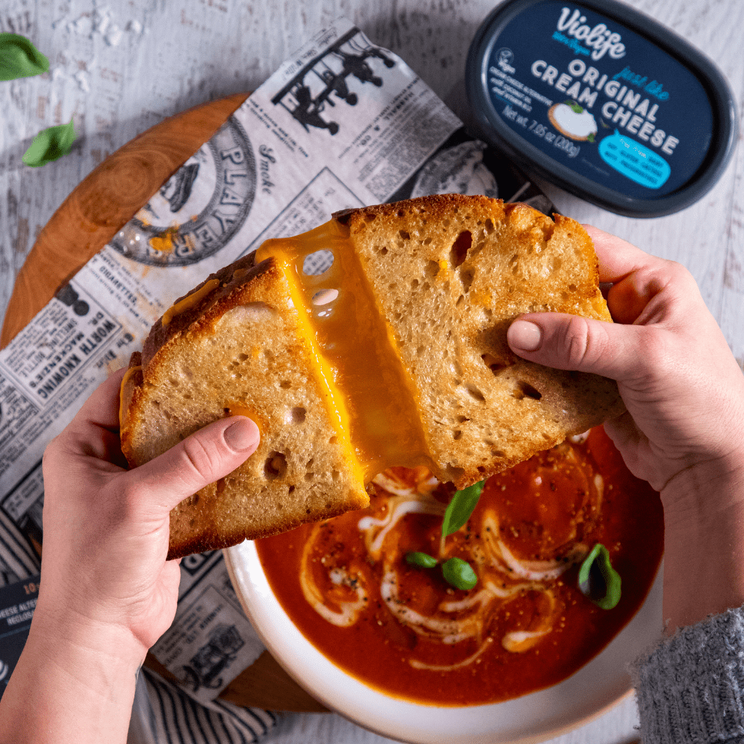 grilled cheese pull Violife
