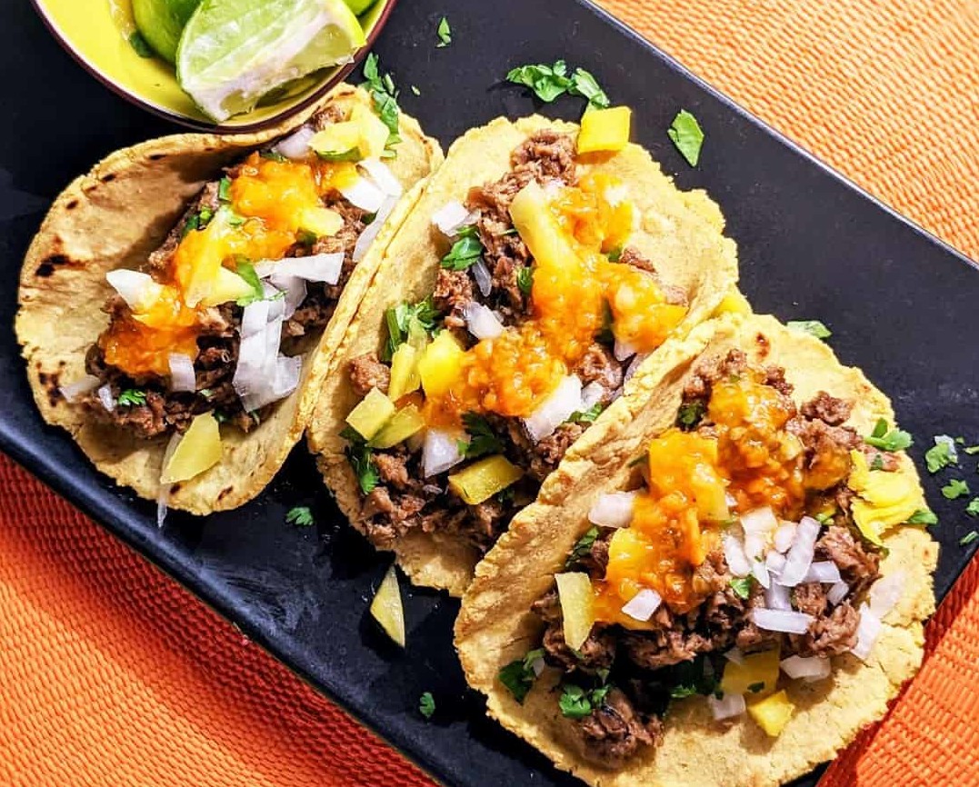 Vegan Tacos with Mushroom Protein