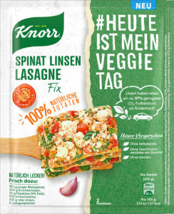 knorr Spinat Linsen Lasagne_FOP